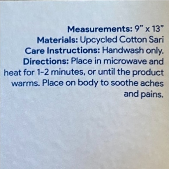 Fair Trade Handmade Elephant Heating Pad - Picture 4 of 5